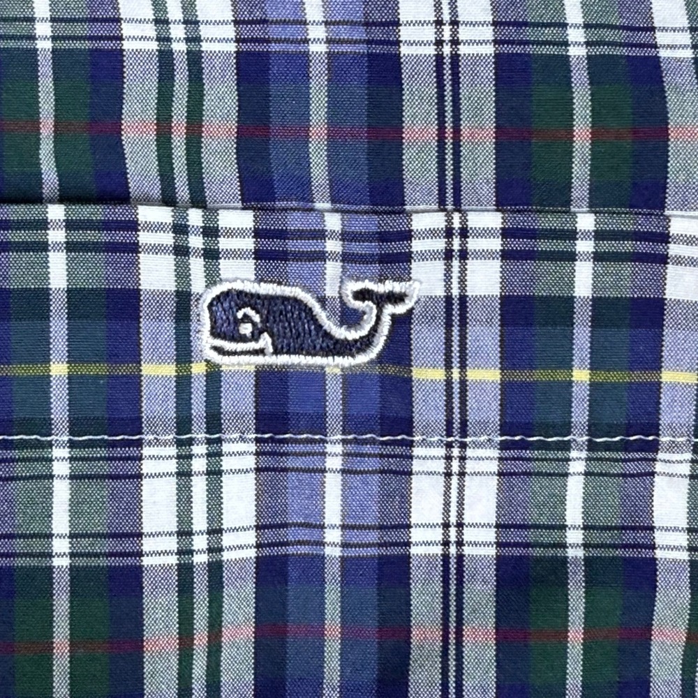 Vineyard Vines Slim Fit Tucker Shirt Mens‎ Plaid Button Down Long Sleeve - Picture 5 of 9